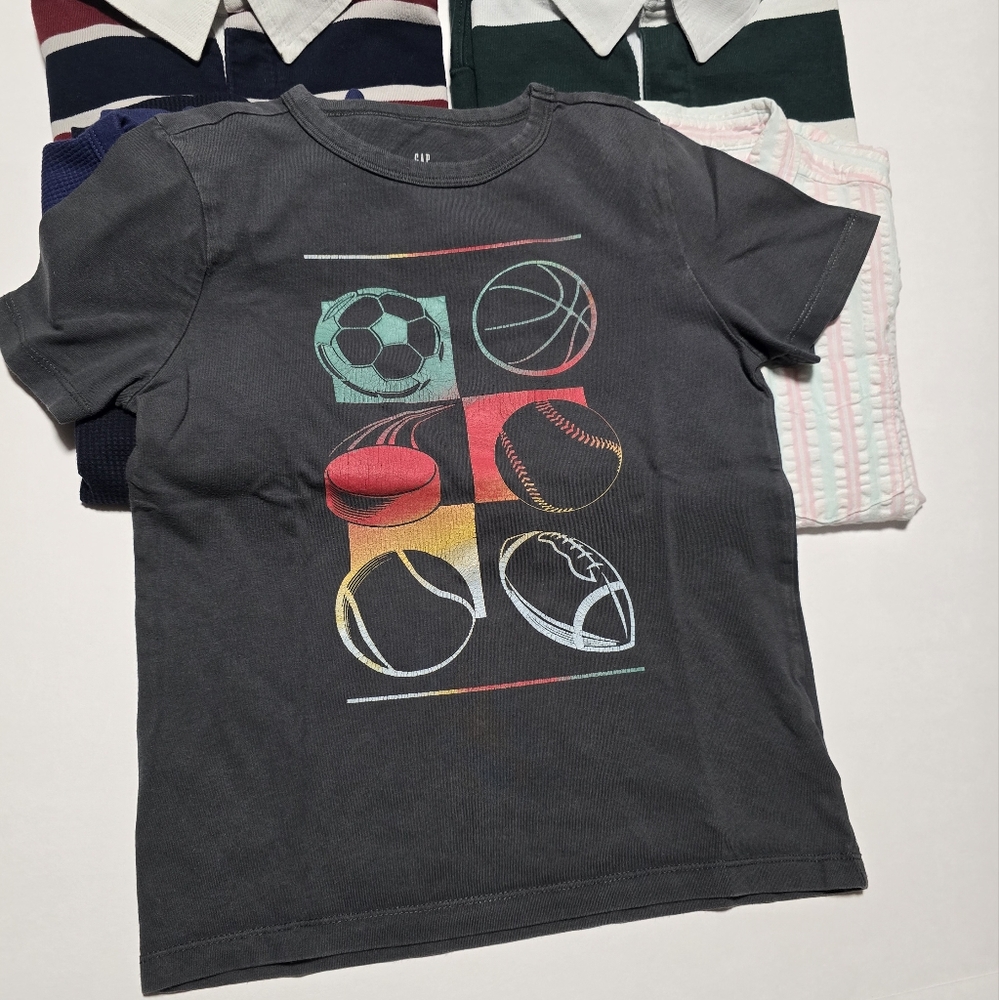 6-7 Youth Boys Graphic and Collared Shirts Bundle - 6 Items - Picture 4 of 16